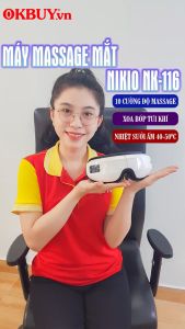 Máy massage mắt 4in1 Nikio NK-116 - Giúp giảm đau nhức mỏi mắt giảm stress dễ ngủ