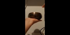 [ammoon]Tibetan Singing Bowl Set with 11.5cm/4.5inch Handmade Metal Sound Bowl & Soft Cushion & Wooden Striker for Meditation Sound Chakra Healing Yoga Relaxation