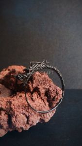 Gelang Akar Bahar Hitam ASLI Laut ukir Kepala Naga