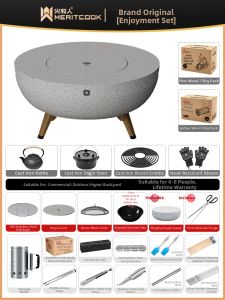 BAOLUOYOUXUAN | Indoor & Outdoor Heating & Cooking Fire Pit Set