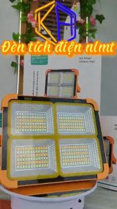 Đèn tích điện 300W siêu sáng sử dụng năng lượng mặt trời hoặc sạc điện đèn xách tay đa năng.