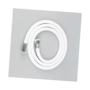 สายฝักบัว อาบน้ำสีขาว สายฉีดชำระ PVC สีขาว ยาว: 1.2 เมตร