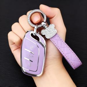 3 Button Car Key Cover for MG Ev Mg4 HS GT ZS ZX MG5 MG6 for Morris Garages Roewe RX3 RX5 RX8 I6 I5 Car Fob Key Case Accessories