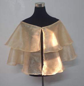 Filipiniana alampay top off shoulder with botton Fabric pinya organza beige only