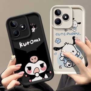 Applicable to Oppo Realmec53 Phone Case Cute Personality Young Adult Relamec55 Protective Case INS Style Funny Raelmec53 Silicone Fashion Student. C55 Cartoon Clow M