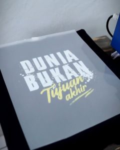 Desain Kaos Keren - Bukan Tujuan Akhir 1 - Kaos Islami - Bahan Combed 20s Bahan Lembut Dan Nyaman Standar Distro Lokal