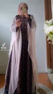 TANIA KAFTAN BROKAT TILLE PREMIUM SUPER KAFTAN