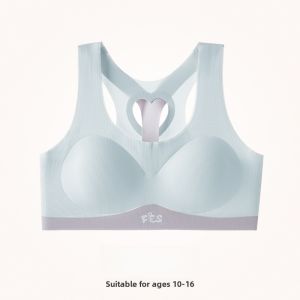 Miiow | MiiOW Cat Girl Sports Bra Shockproof Vest High School Female Students Underwear Full Cup Y Shaped Strap Summer Thin Cup Style