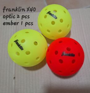 Franklin X-40 Outdoor Pickleballs Tube 3 pcs- USAPA  Original Ready in SG Everyday delivery packing secure