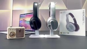 New R Wireless Headset Bluetooth Headphone Foldable Digital Display Headset with Mic Hifi Stereo For Android IOS  air pods