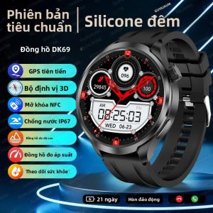 Đồng Hồ Thông Minh WATCH GT5 Pro Dành Cho Nam GPS NFC Màn Hình AMOLED Sapphire Chống Nước IP68 Gọi Bluetooth Theo Dõi Sức Khỏe