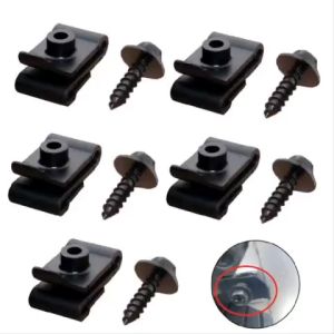 SET 5 BỘ ĐINH VÍT CHO ĐỘNG CƠ XE HƠI TOYOTA (ĐEN) ỐC VÍT NỞ CHỐT GÀI TẤM CHẮN BÙN VÒM BÁNH XE Ô TÔ