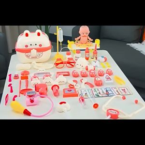 Mainan Dokter Dokteran Anak Lengkap dengan Lampu Suara Mainan Medis Koper Dokter Set