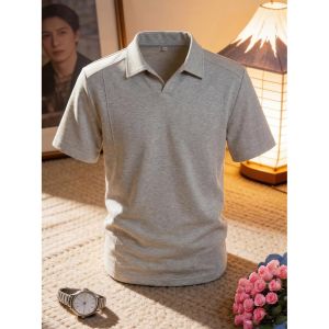 Polo Shirt Mens Summer Heavyweight Box Boxy Fit