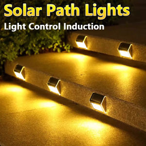 3LED Staircase Path Lights & Solar Outdoor LED Lights: Terrace Patio Courtyard Decoration