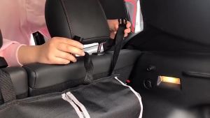 Car Trunk Organiser Collapsible Storage Car Back Seat Organizer Oxford Cloth Compartment 4 Column Pocket Pouch Hanging Car Boot Organiser But Kereta Simpanan Kereta