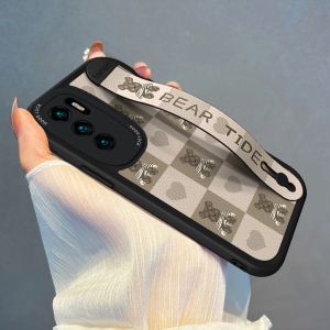 Huawei Pura80 P40 P60Pro P30 P20 Series Silicone Phone Case Womens Full Cover Heart Violent Bear Design Shockproof Protective Shell