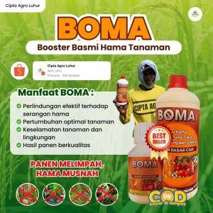 BOMA PUPUK CAIR RAJA NYA PENGUSIR & PEMBASMI HAMA + ZPT PROMO BELI 3 GRTIS 1 BOTOL