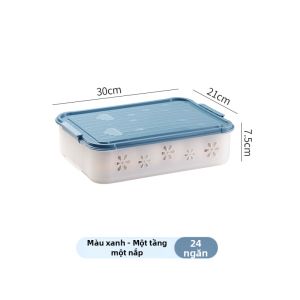 Hộp Lưu Trữ Tủ Lạnh Cho Trứng Trong Suốt Có Nắp