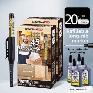 Refillable Durable Marker 72 Hours Cap-off Waterproof No Fading Deep Hole