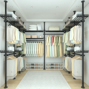 QIUZHANGJIA | Adjustable Free-Standing Coat Rack