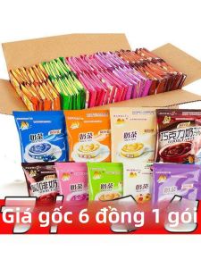 Bột Trà Sữa Cà Phê Hương Vị Khoai Môn Đa Dạng Gói Nhanh