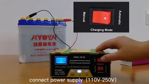 Charger Aki 12V/24V 6-105AH MF-2B Smart Battery Charger Mobil Mobil VRtec