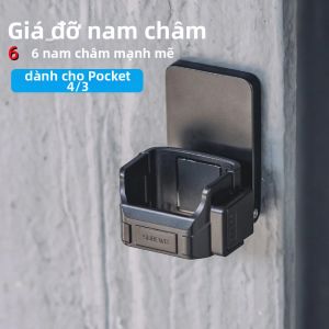 Giá Đỡ Từ Tính Cố Định Cho DJI Osmo Pocket 3/4 Đế Chụp Ảnh Để Bàn Di Động Hợp Kim Nhôm Phụ Kiện Gắn Máy Ảnh Tháo Lắp Nhanh