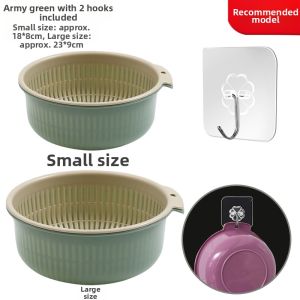 ZHENMIAO | Double Layer Draining Vegetable Washing Basket