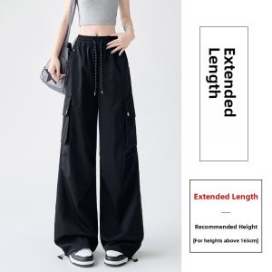 Miiow | High Waist Loose Fit Straight Leg Workwear Pants Quick Dry Casual Trousers For Women Catman 2025 New Style Compact Size