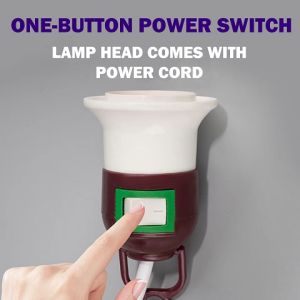NOAH E27 Lamp Holder Base Bulb Socket Extension Pendant Light Power Cord With Switch LED Light Bulb Holder Converter switch