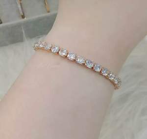 Gelang Emas Titanium Xuping Gold Serut Permata Full Perhiasan Fashion Wanita Anti Karat Anti Luntur