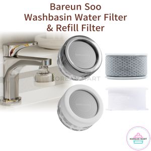 [Bareun Soo Korea] Washbasin Filter Heads & Refill filters  Faucet Head Purifier  Rust Removal