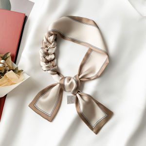 Khăn Choàng Lụa Dài Đa Năng Cho Nữ Mùa Xuân Thu Phong Cách Hàn Quốc Trang Trí Khăn Quàng Cổ Mỏng Buộc Thắt Lưng Khăn Quàng Đầu