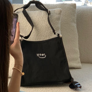 Designer Recommended Small Square Bag Underarm Single Shoulder Handbag for Men And Women Nylon Fabric Letter Pattern Bag