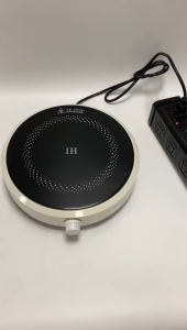 【Spot】Induction cooker round household thickened glass panel induction cooker knob multi-function switch control