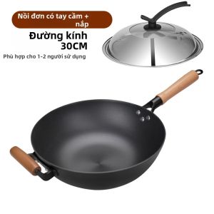 DIHUANTUO | Chảo Gang Đáy Phẳng Không Tráng Men