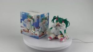Bandai | New In Stock Hatsune Miku In A World With Closed Windows Collectible Anime Action Kwaii Miku Figures Model Toys Christmas Gifts