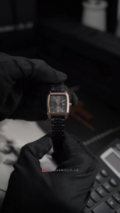 Jam Tangan Wanita Alexandre Christie Primo Streel AC 1041 LDBBRBA Black Dial Black Stainless Steel Strap