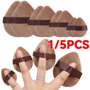 [Charming women] 1/5Pcs Soft Powder Puff Wet and Dry Dual Use Triangle Facial Eyes Contouring Makeup Tool
