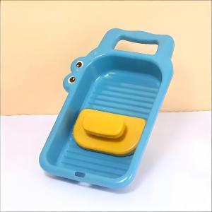 WHPHous | Portable Hand Wash Washboard Cartoon Crocodile Roller Design for Household Dorm Underwear Socks Small Clothes