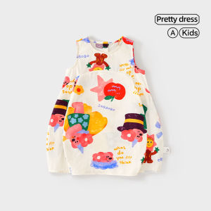 HUANMILE | Cute Sweet Sleeveless Summer Dress for Girls