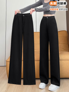 High Waist Wide Leg Narrow Version Casual Pants for Women Spring Summer New Style Suit Pants Drapey Feel Commute Korean Style