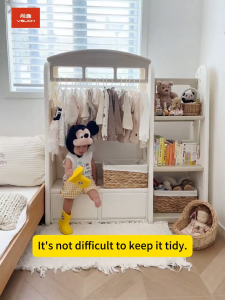 SG Seller - Kids Closet Organizer Sundries Storage Shelf Children Cupboard Wardrobe Designs Diy Cute Baby Wardrobe Clothes Cabinet kids closet kids clothes storage kids bedroom wardrobe kids wardrobe for sale