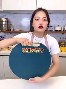 29CM Vertical Chopping Board PE Chopping Board Kitchen Non-Slip Round Double-Sided Chopping Board