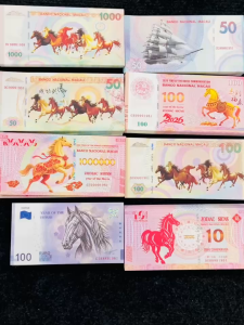 Combo 10 Tờ Tiền Lưu Niệm Tiền Ngựa Macao - Mã Đáo Thành Công - Thuận Buồm Xuôi Gió - 100 Tỷ Zimbabwe - Tiền Lì XìTết 2026 Bính Ngọ