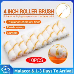 10PCS Lambwool Paint Roller Refill  4 inch Solvent base Paint Roller Wall Painting Tools ( for solvent and epoxy paint) Roller cat minyak