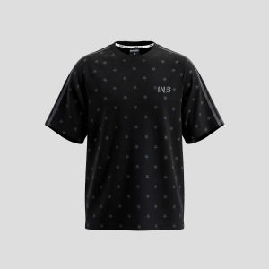 Couples National Trend Starry Night Print Loose Fit T-Shirt