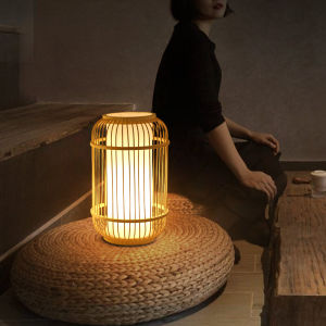 Đèn Trang Trí Tre Đan Đông Nam Á Ngoài Trời Sạc Đèn Trang Trí Không Gian Đèn Treo Treo Phòng Trà Tatami Đèn Trang Trí Cổ Điển Trung Quốc