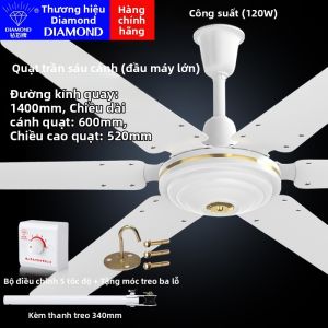 ZUANSHIPAI | Quạt Trần Công Suất Mạnh 80 Inch Cho Nhà và Công Nghiệp